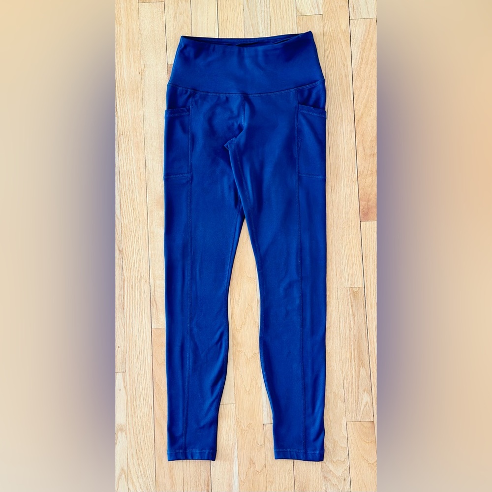 90 Degree by Reflex Black fleece-lined leggings with drop-in side pockets XS